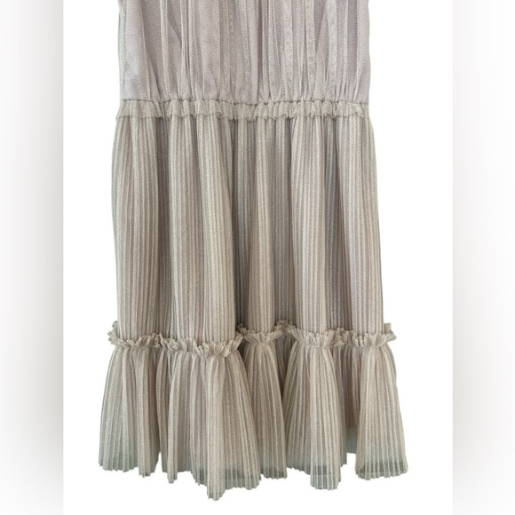 All Saints Perri Metallic Tulle Mini Dress - Picture 9 of 15